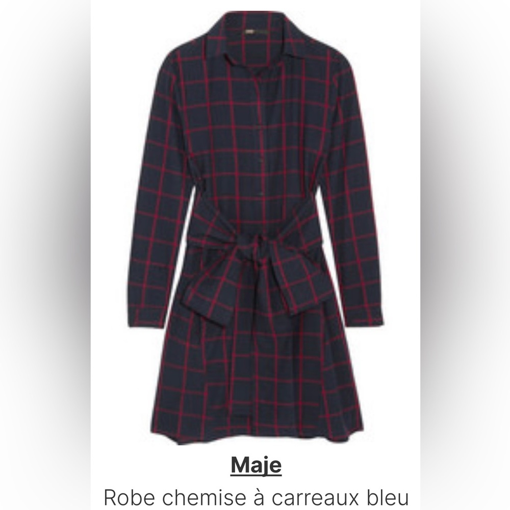 Maje robe chemise size 1
